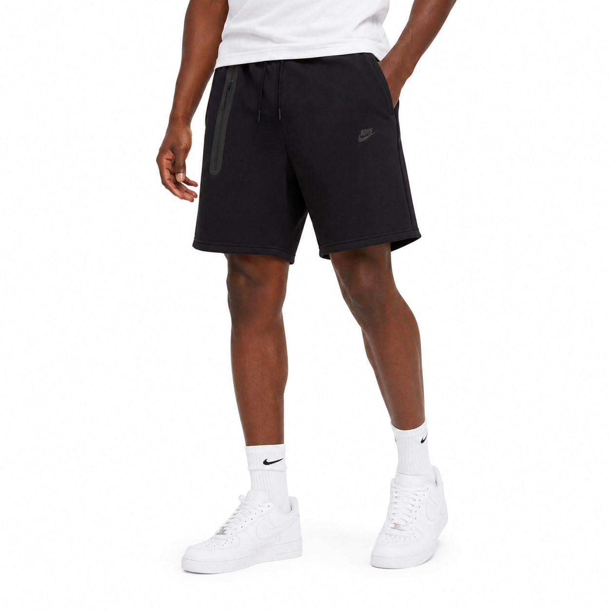 Nike Tech Fleece Shorts Mens Black Size Large