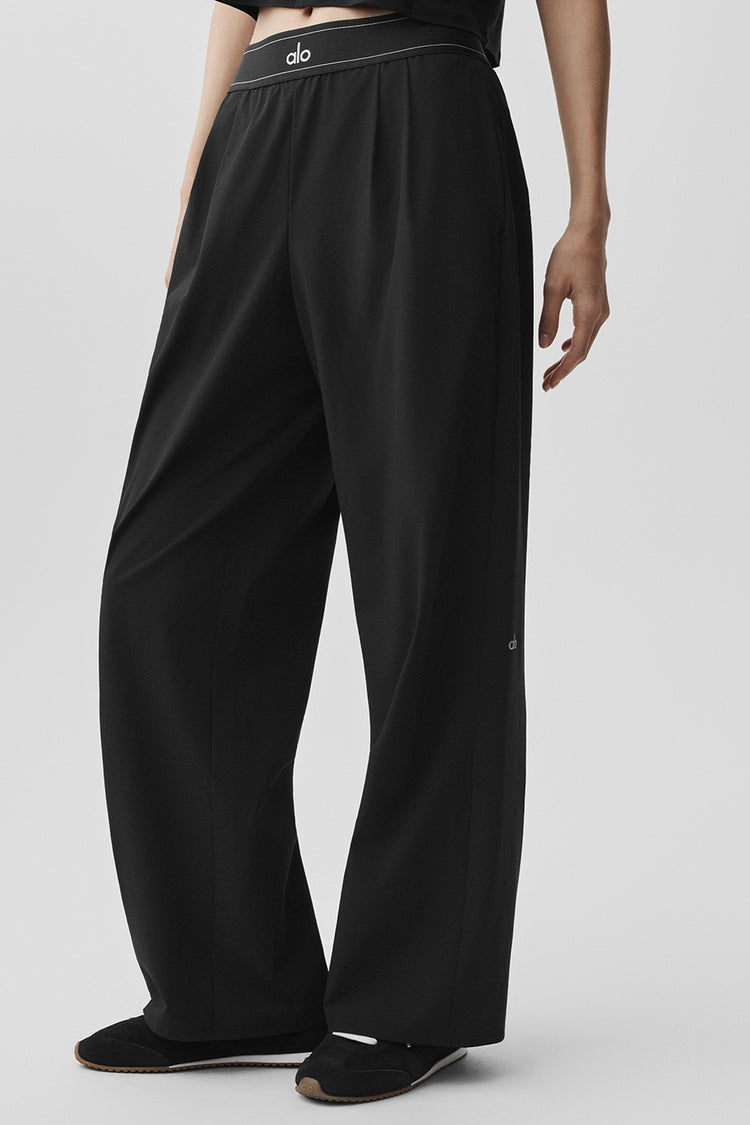 Alo Yoga Black Suit Up Viral Trousers