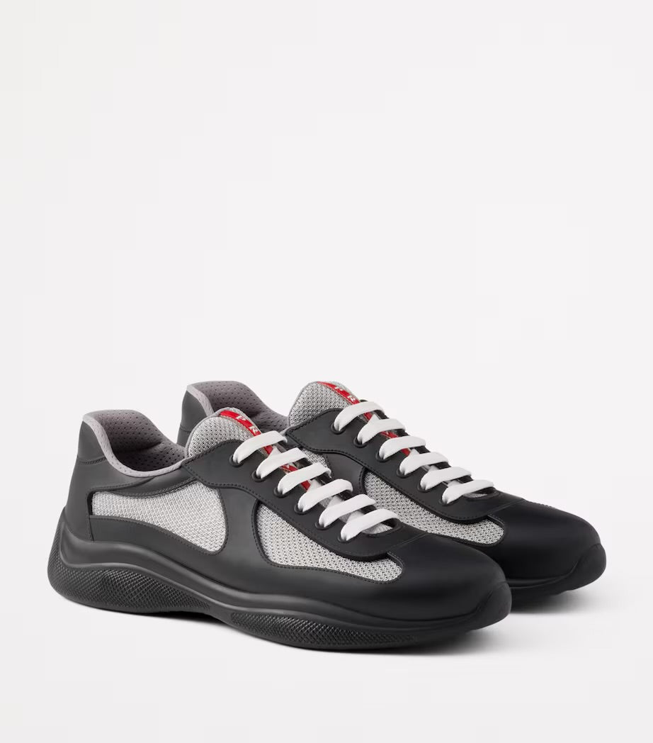 Prada America's Cup Soft rubber and bike fabric sneakers☑️