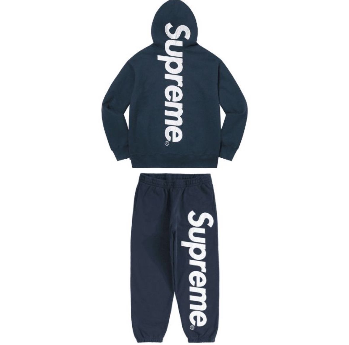 Supreme Navy Appliqué Tracksuit ✅