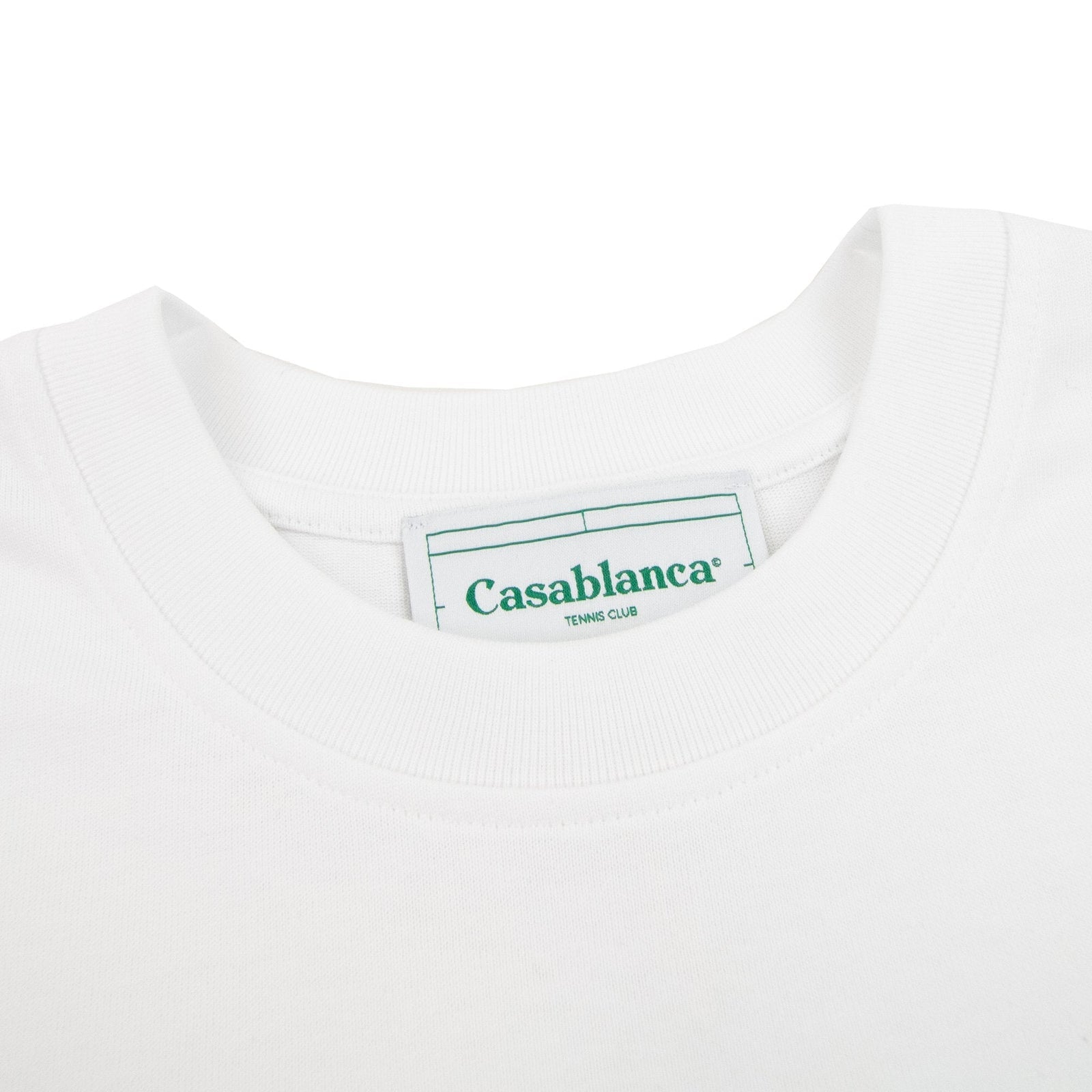 Casablanca Tennis Club Icon Screen Printed T Shirt - Authenticity guaranteed