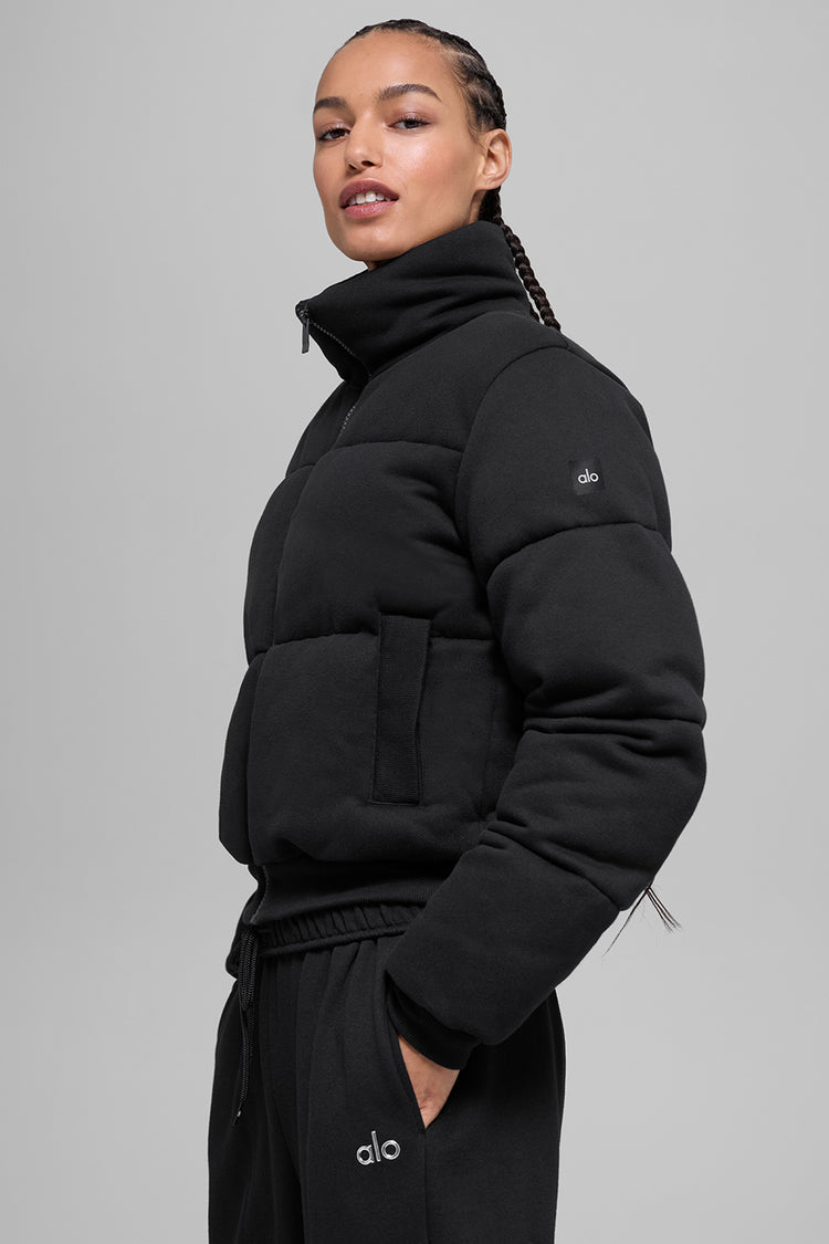 Alo Yoga Sweatshirt Puffer Jacket Colour Black