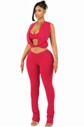 Yagi World Set - MILA PLUNGE KNOT TOP &LEGGINGS