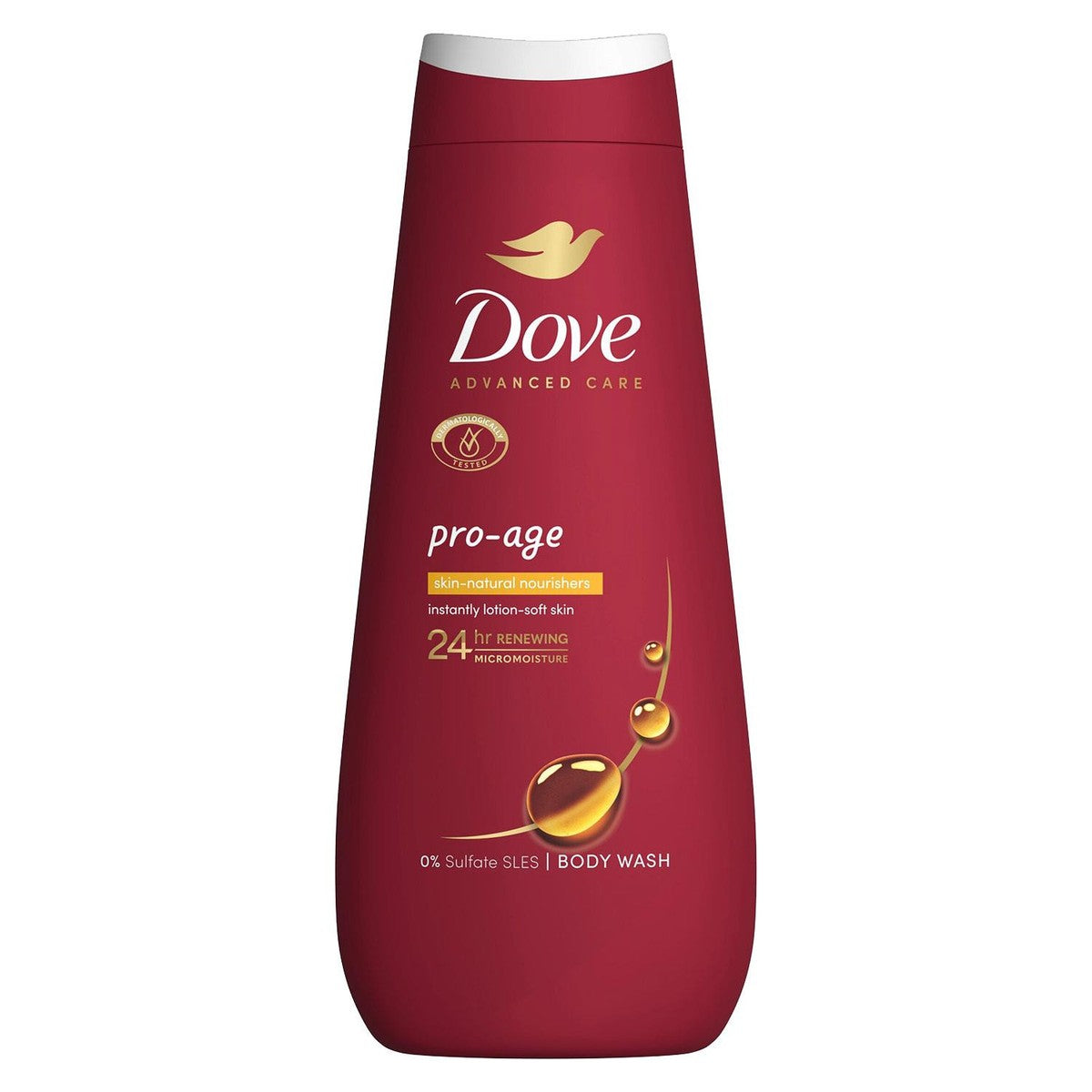 Dove Advanced Care Body Wash Pro Age for 24Hrs Renewing Micromoisture 400ml, 6pk