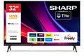 Sharp 32HE2045K Frameless HDMI Wi-Fi HDR LED HD 32'' Smart TV - Black A