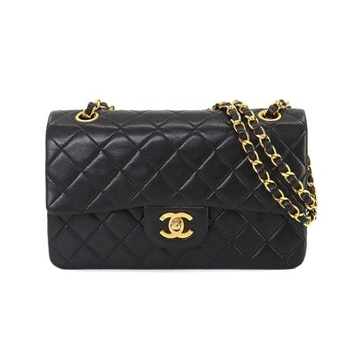 CHANEL Matelasse 23 Chain Shoulder Bag Leather Black