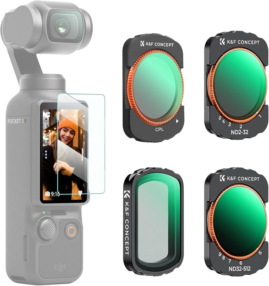 DJI Pocket 3 Standard Combo + Tila Cage + Polariser And Neutral Density Filters
