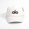 Alo Cap White One Size Fits All Adjustable Strap Unisex