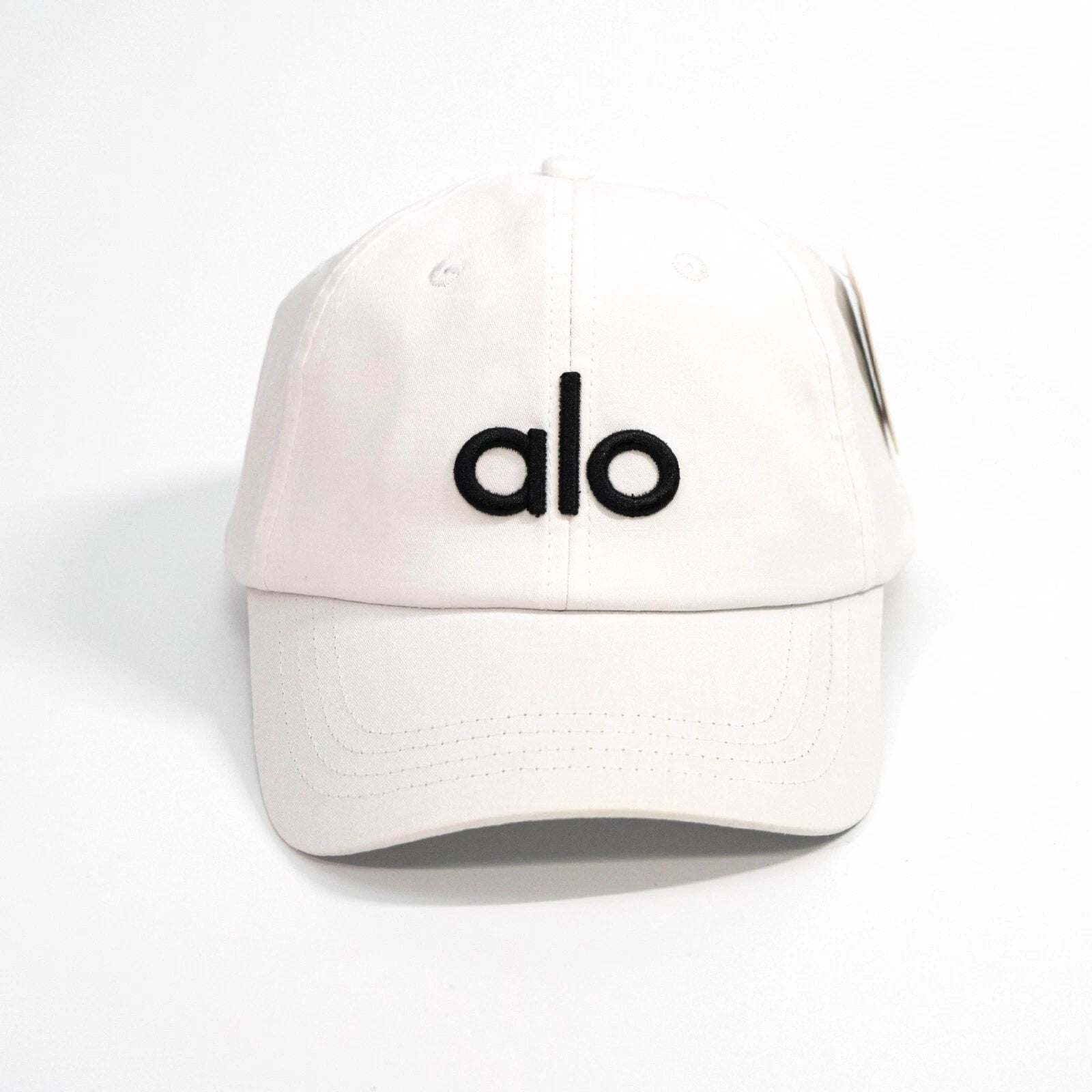 Alo Cap White One Size Fits All Adjustable Strap Unisex