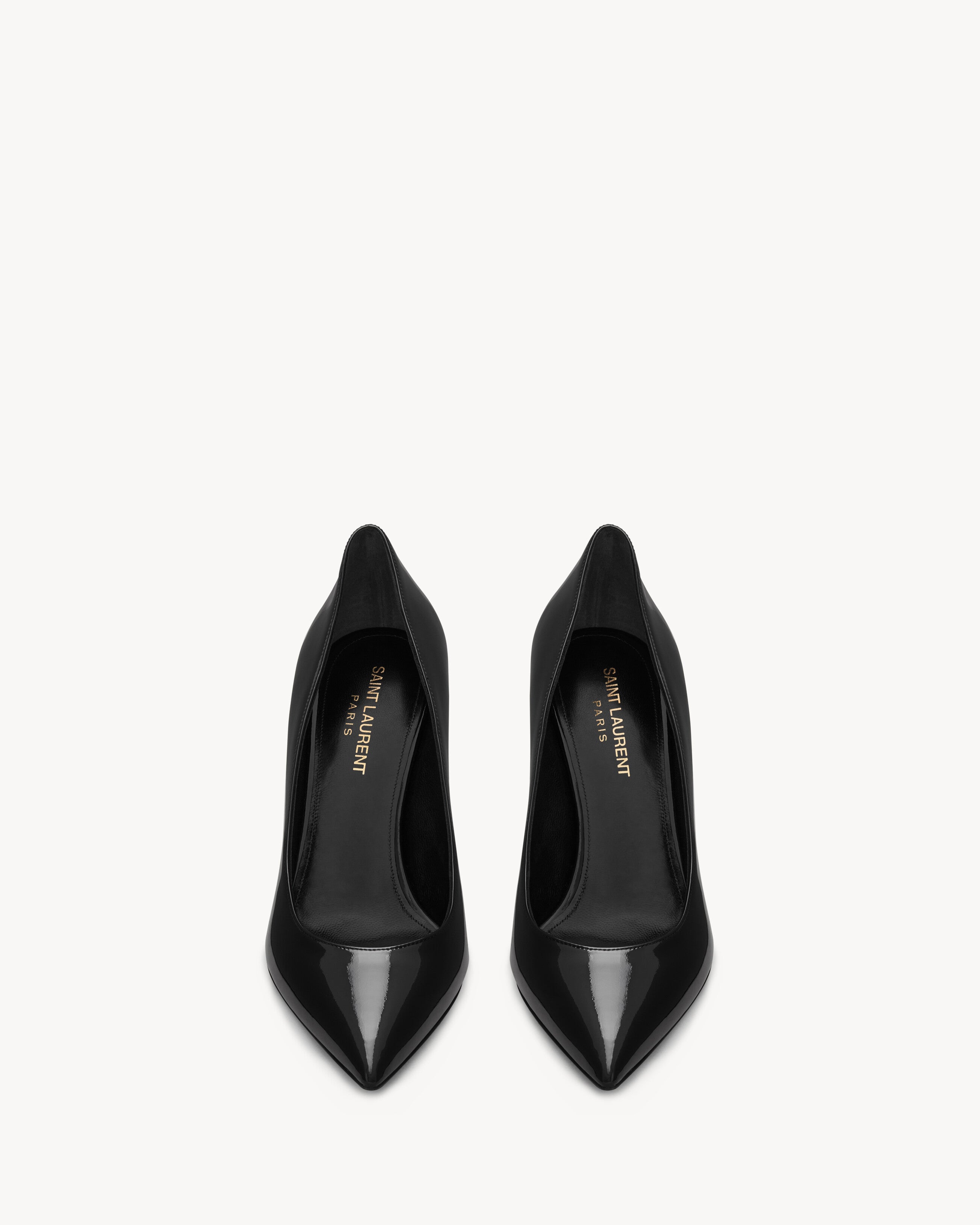 Yves Saint Laurent Black Patent Heels