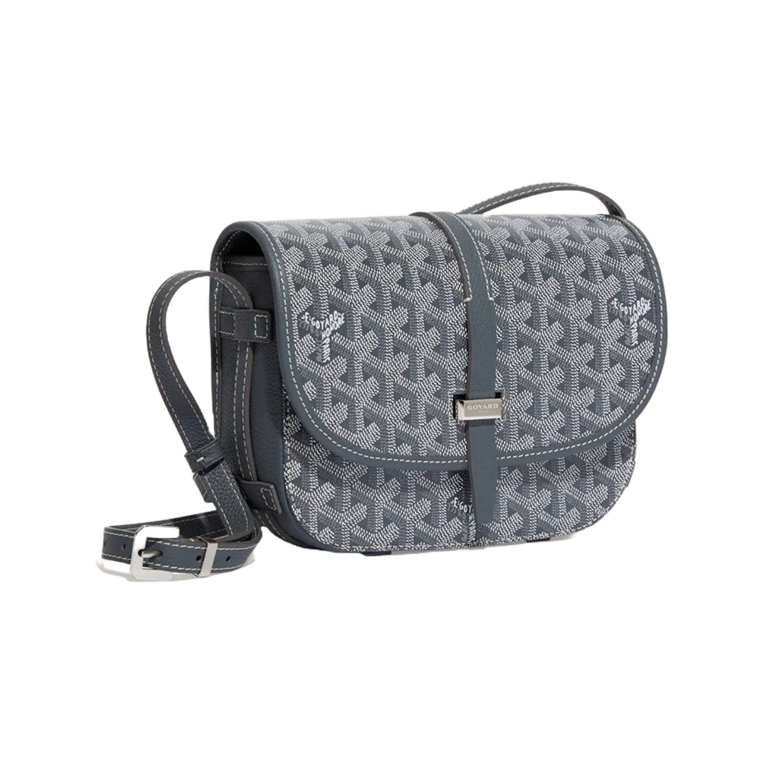 Goyard Goyardine Belvedere II Grey PM Messenger Bag