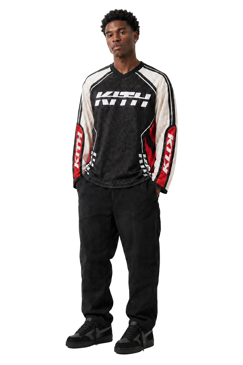 SALE Kith Moto Mesh Long Sleeve Donovan Tee