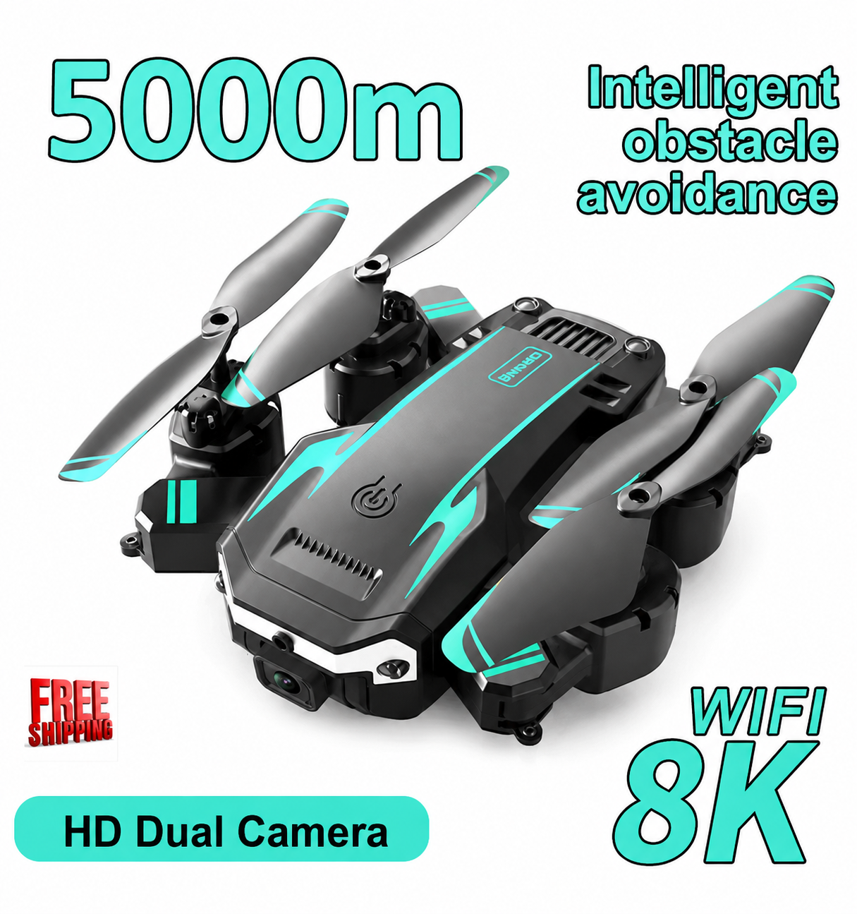 8K Professional Drone Dual Camera 5G GPS Aerial Photography Obstacle Avoidance