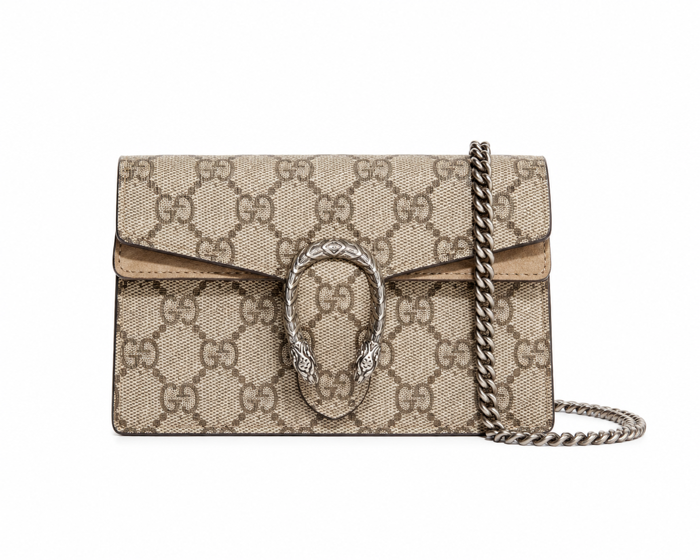 Gucci Women's Dionysus Super Mini Bag Beige - Authenticity Guaranteed
