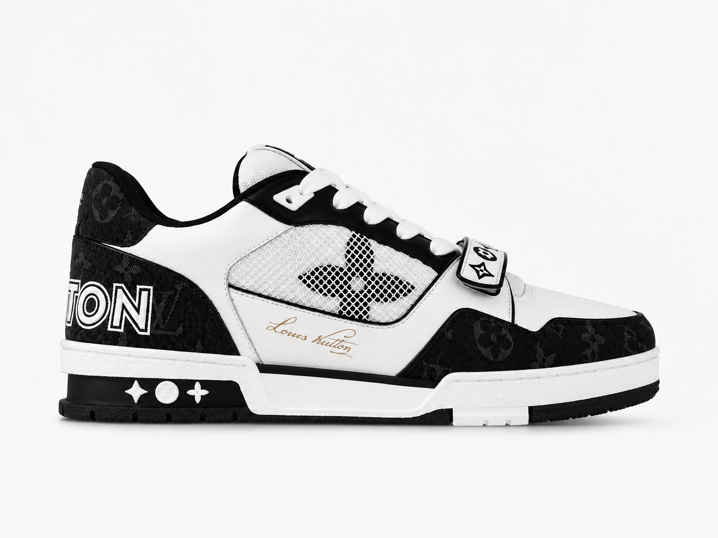 Louis Vuitton Black Denim Sneaker - Authenticity Guaranteed
