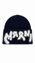 Marni Intarsia Knit Beanie - Blue