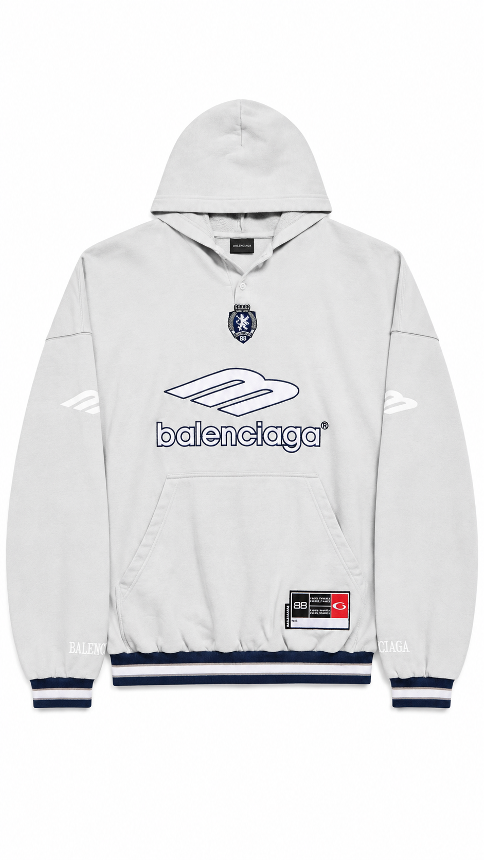 Balenciaga 3B Hoodie - Grey