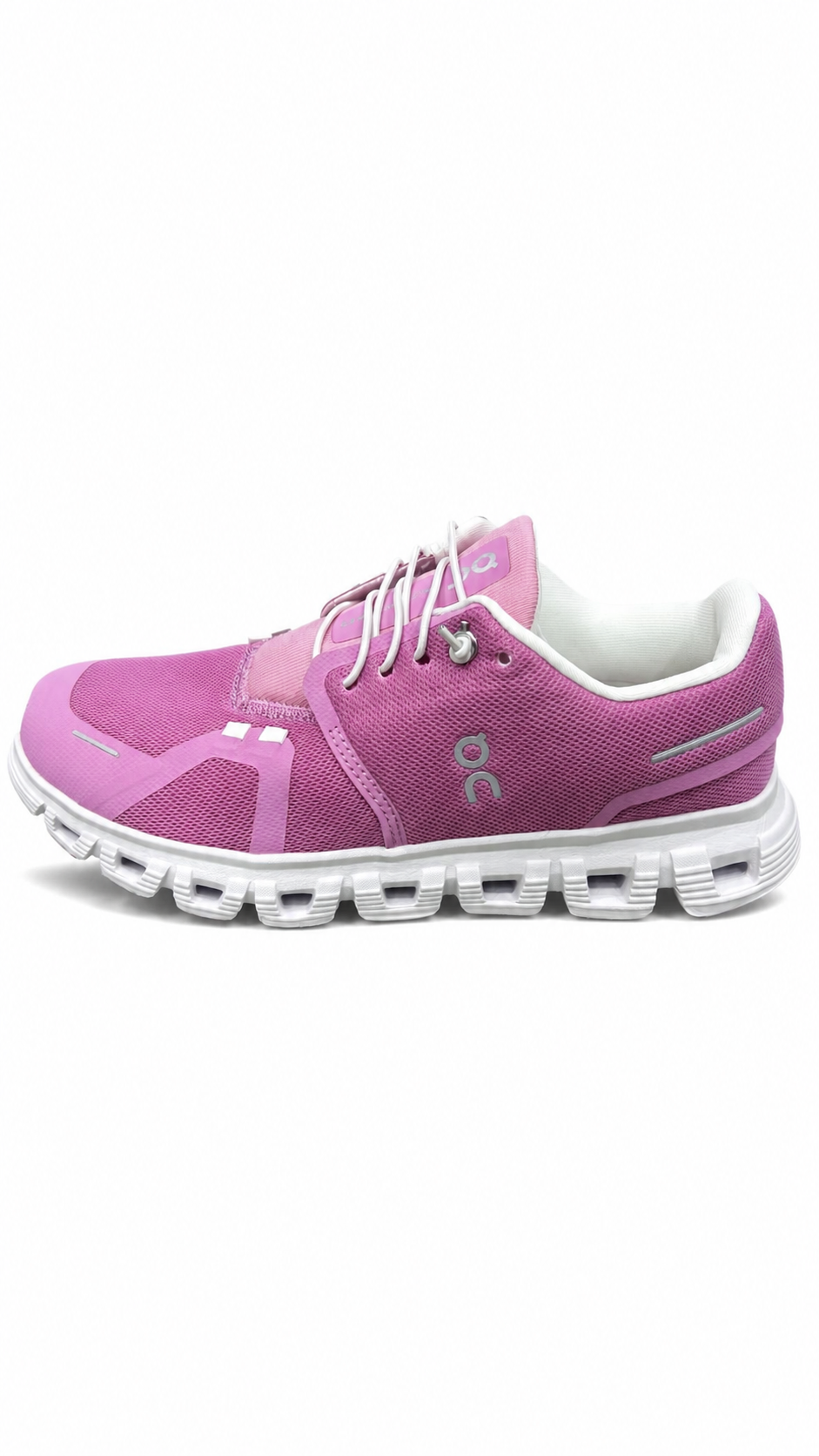 On Cloud 6 Women’s Trainers Pink/White On Running- Authenticity Giaranteed