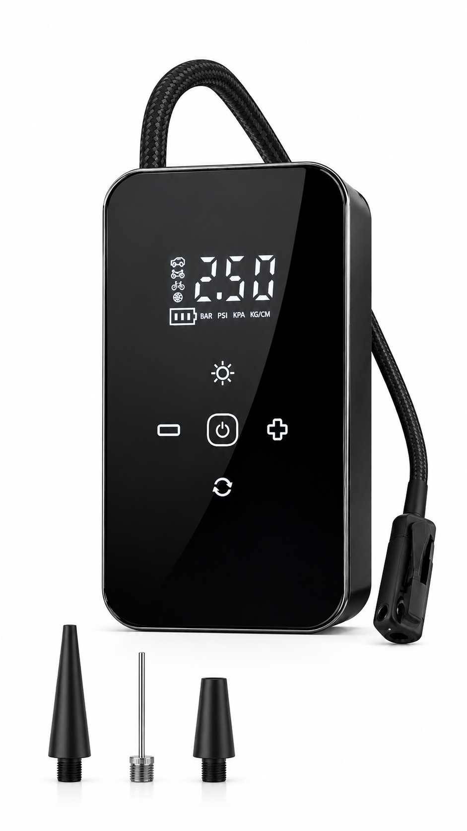 Cordless Digital Rechargeable Car Tyre Inflator USB Tire Air Compressor Pump Kit