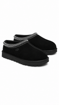 UGG Tasman Women's Black Suede Slip-On Slippers