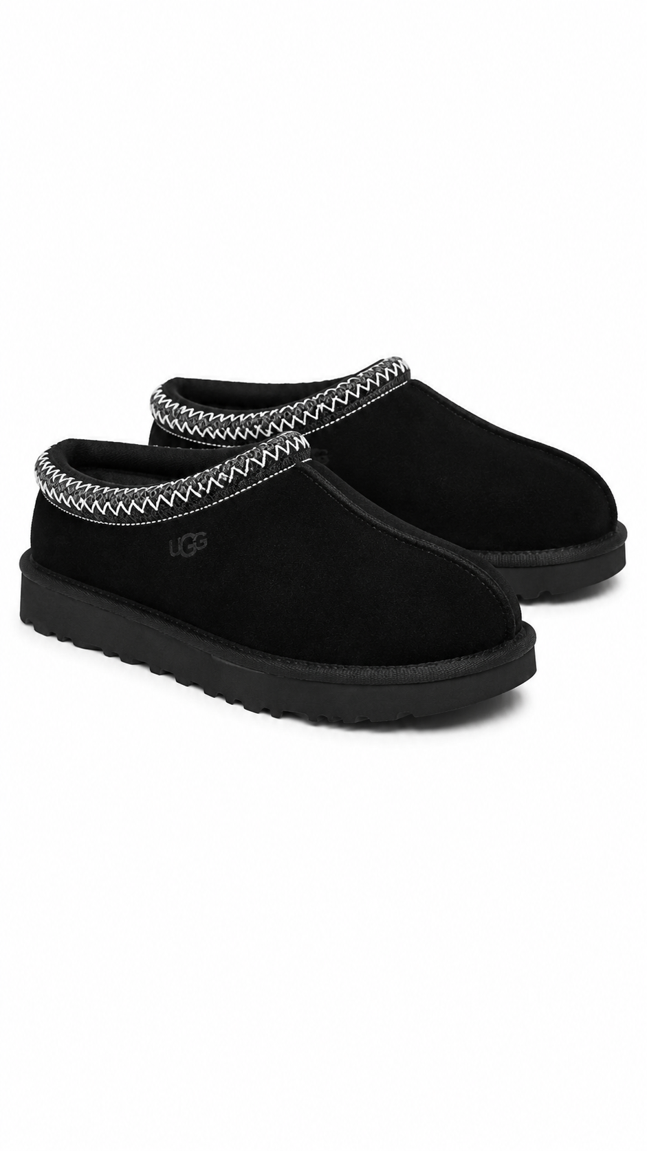 UGG Tasman Women's Black Suede Slip-On Slippers