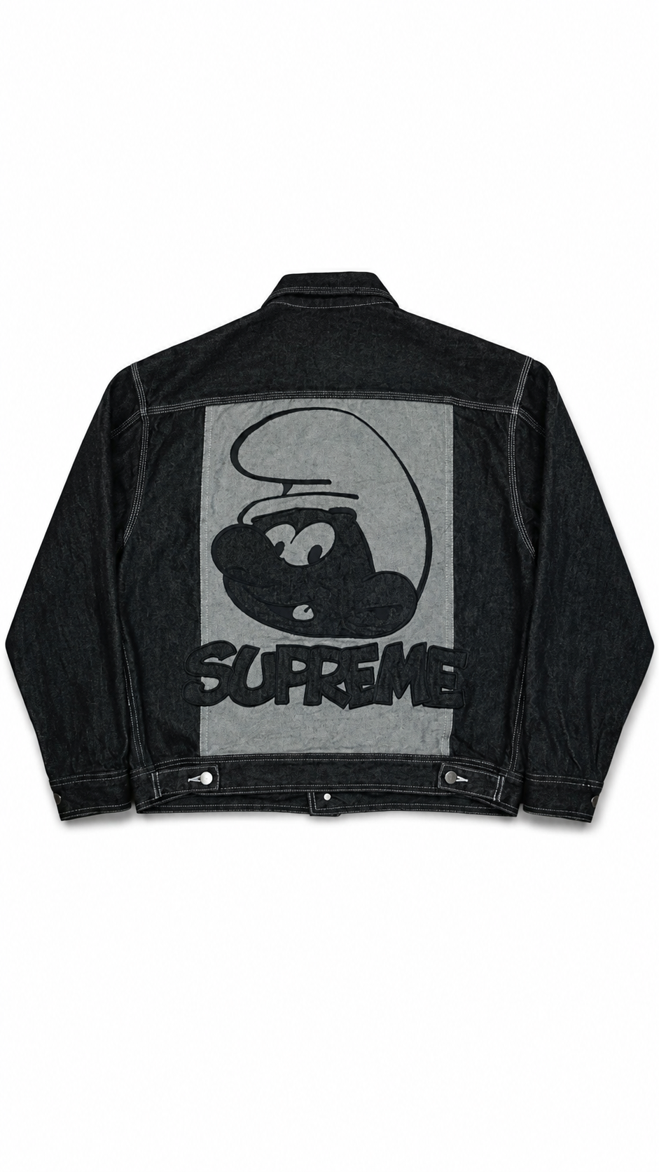 Supreme Jacket ‘Smurfs Denim Trucker’ - Authenticity Guaranteed