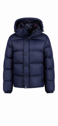 Burberry Halsby Down Puffer Jacket Navy Blue - Authenticity Guaranteed
