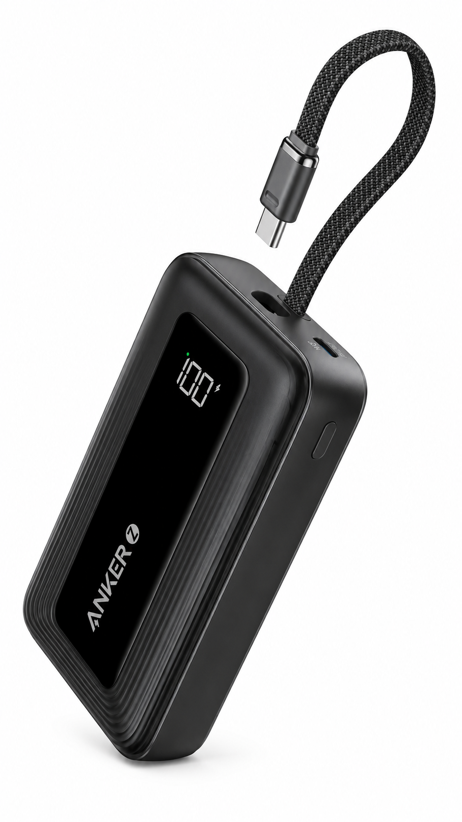 Anker Power Bank 10000mAh 30W High-Speed Portable Charger Built-In Cable