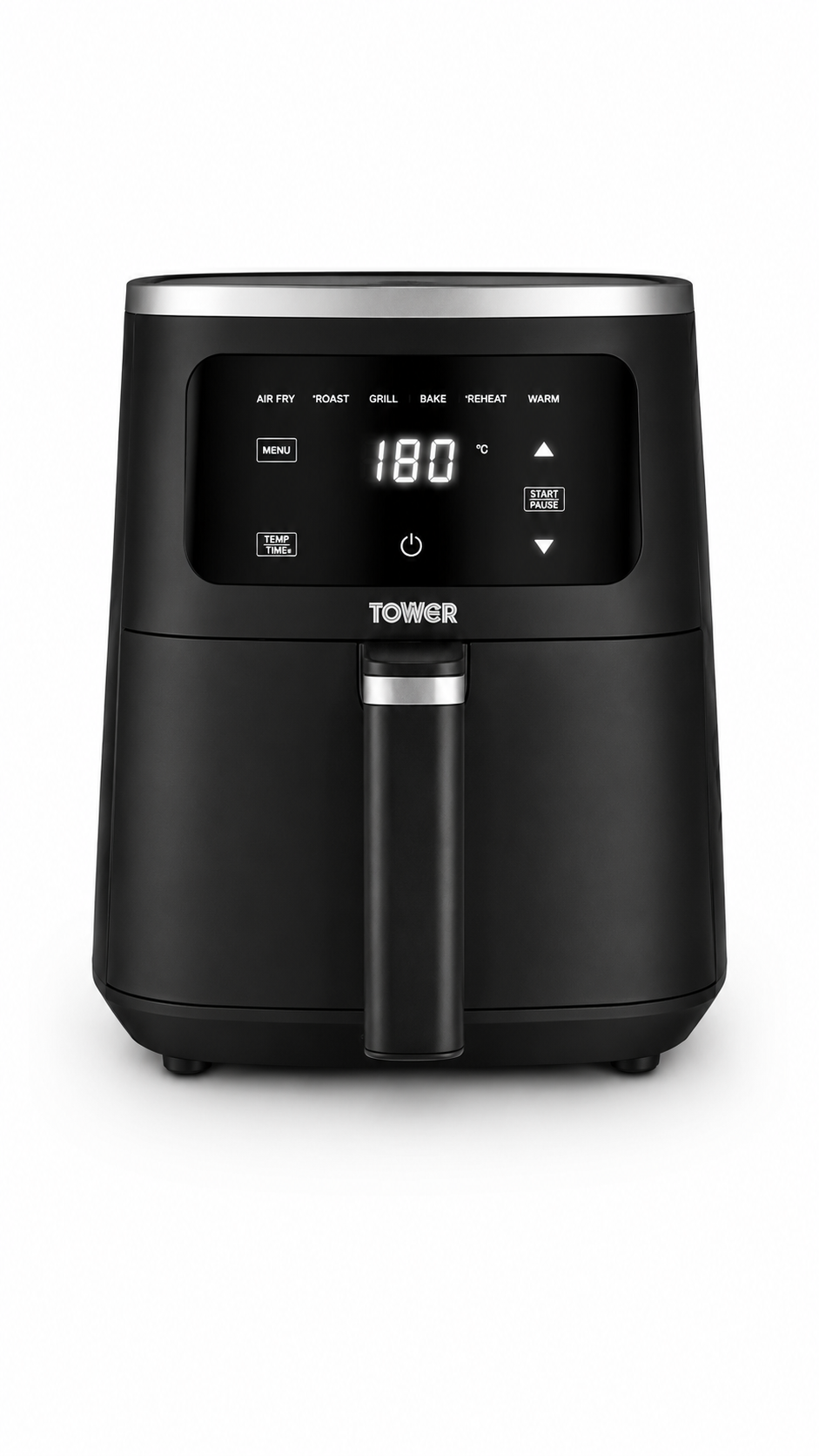 Tower Vortx 4L Single Basket Digital Air Fryer, 1300W, Black