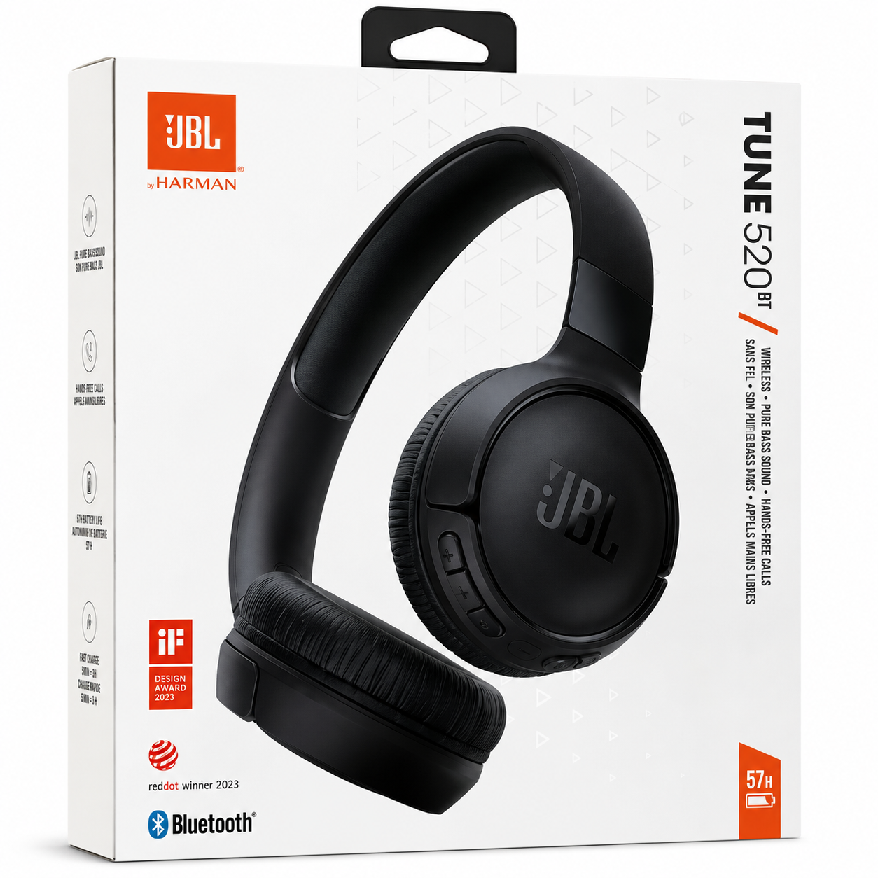 JBL Tune 520BT Wireless On-Ear Headphones