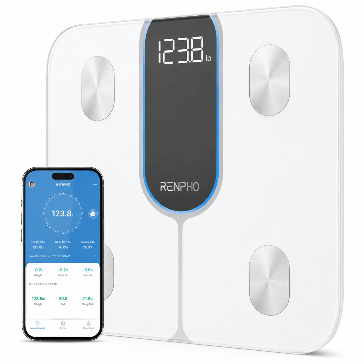 RENPHO Elis 1C Smart Body Scale with 13 Body Composition Metrics