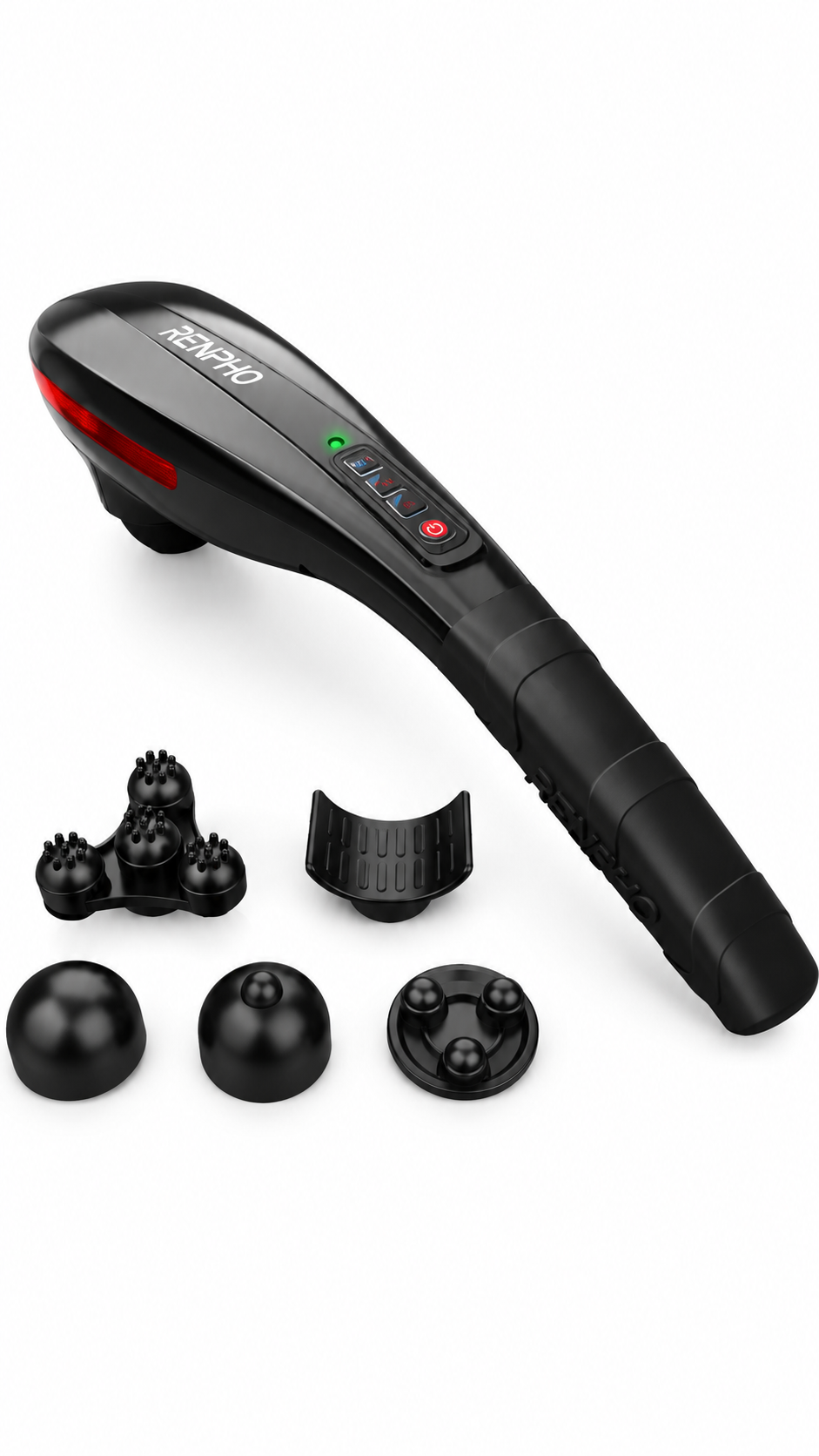 RENPHO Cordless Body Massager with 5 Massage Attachments