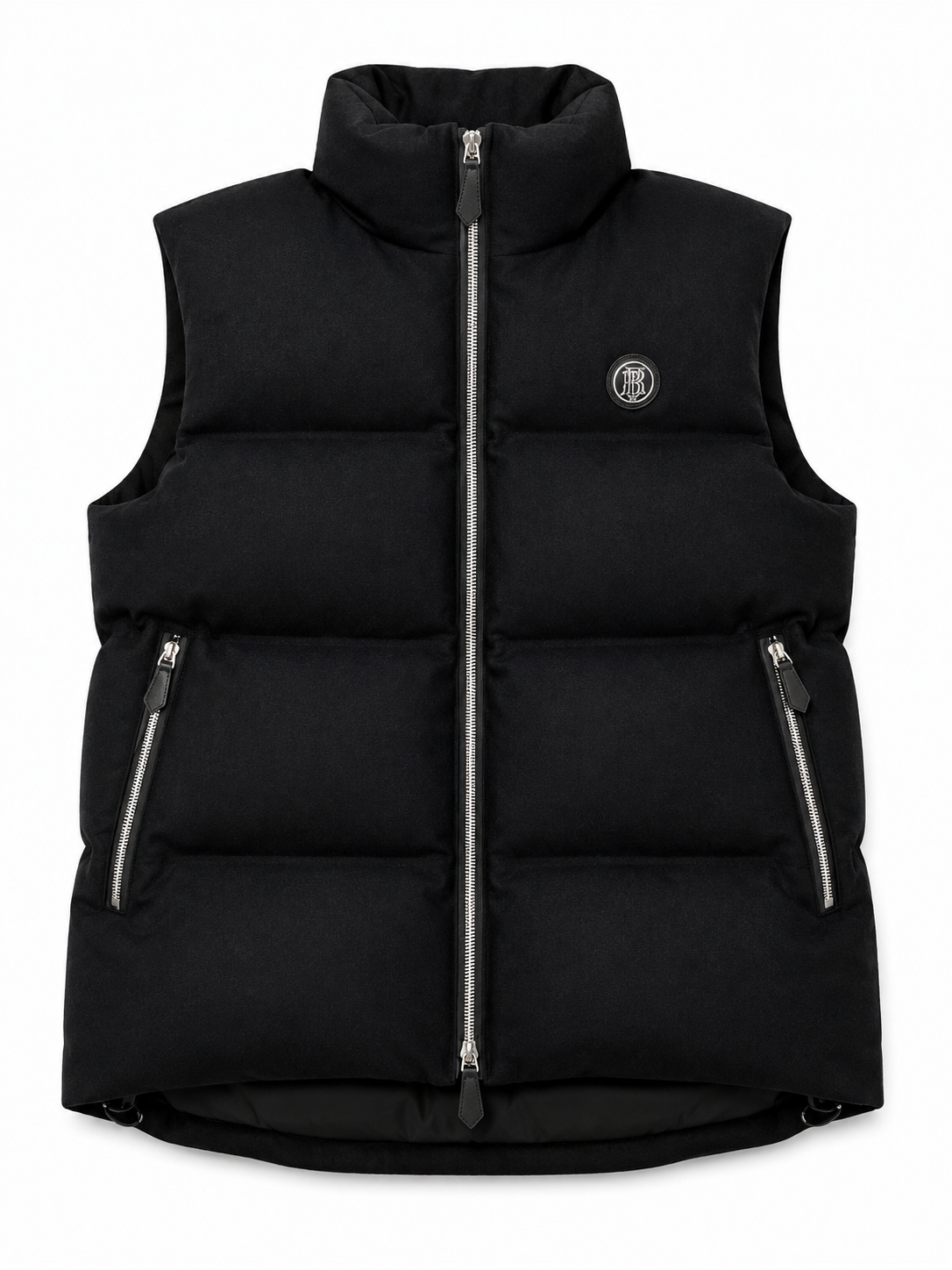 Burberry Men's Plaque Logo Gilet Black - Authenticity Guaranteed