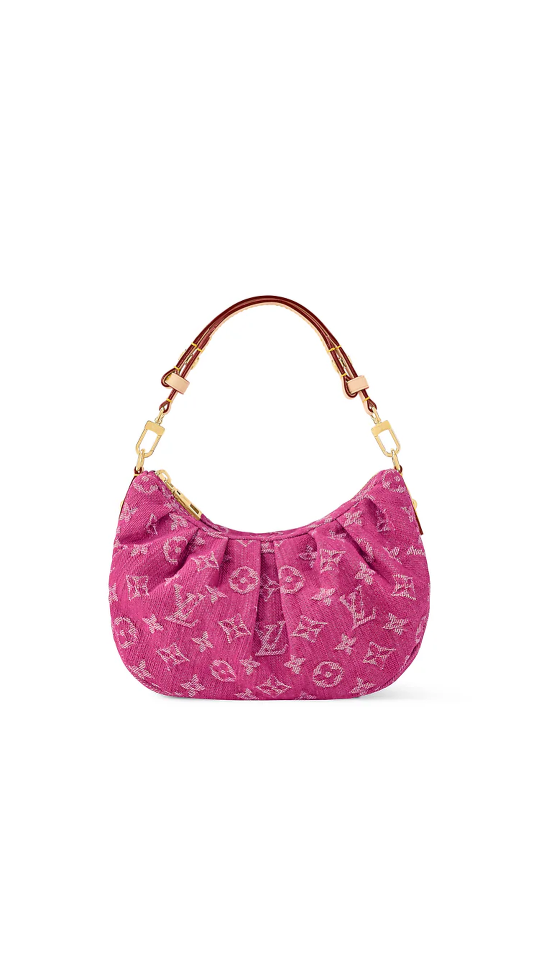 Louis Vuitton Pochette Valley Bag - Luxury Denim Pink