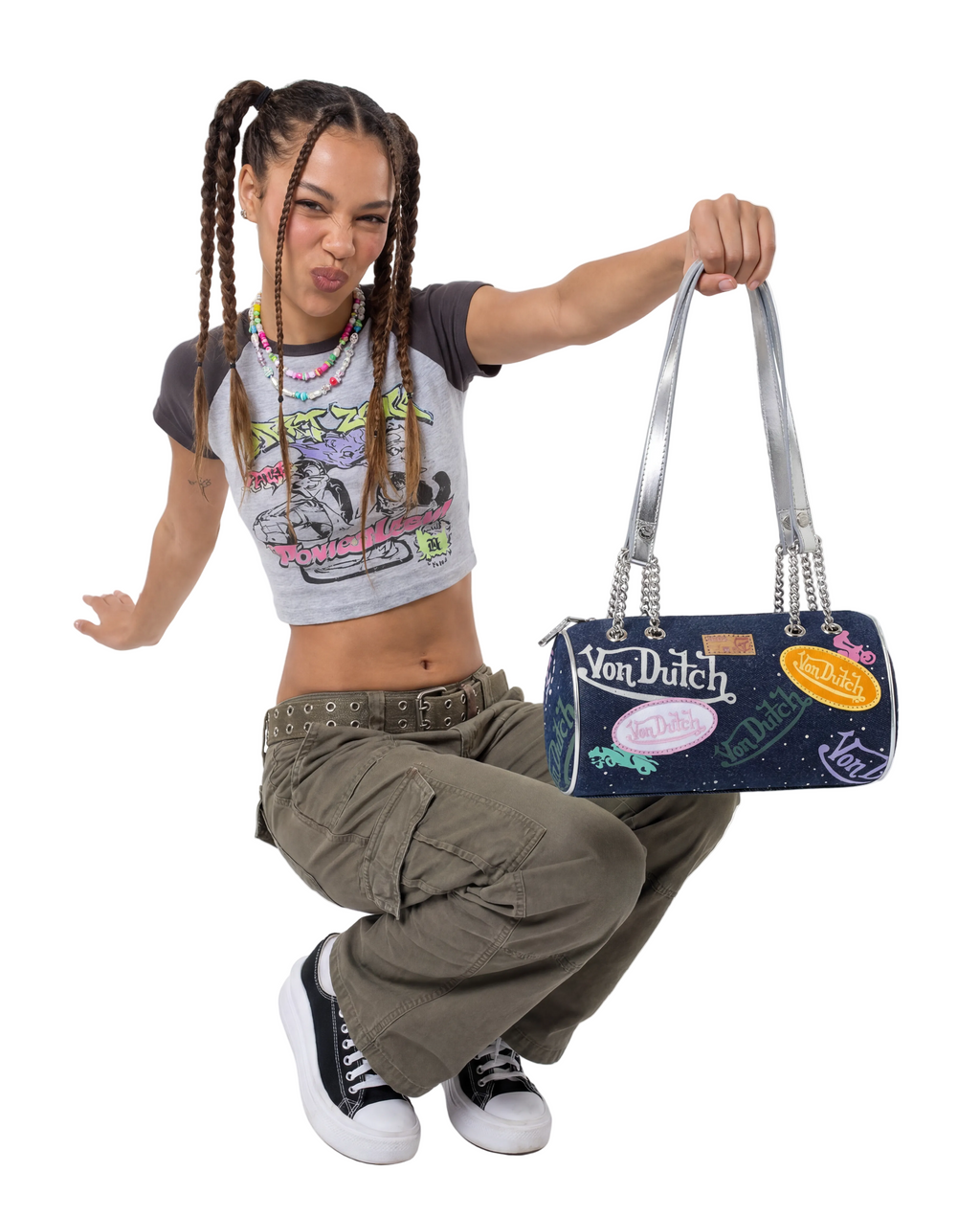 Von Dutch Barrel Bag