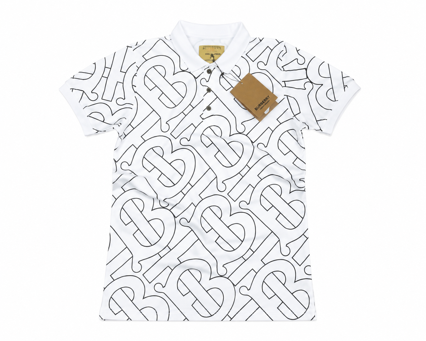 Burberry Monogram Print Polo Shirt - UK M