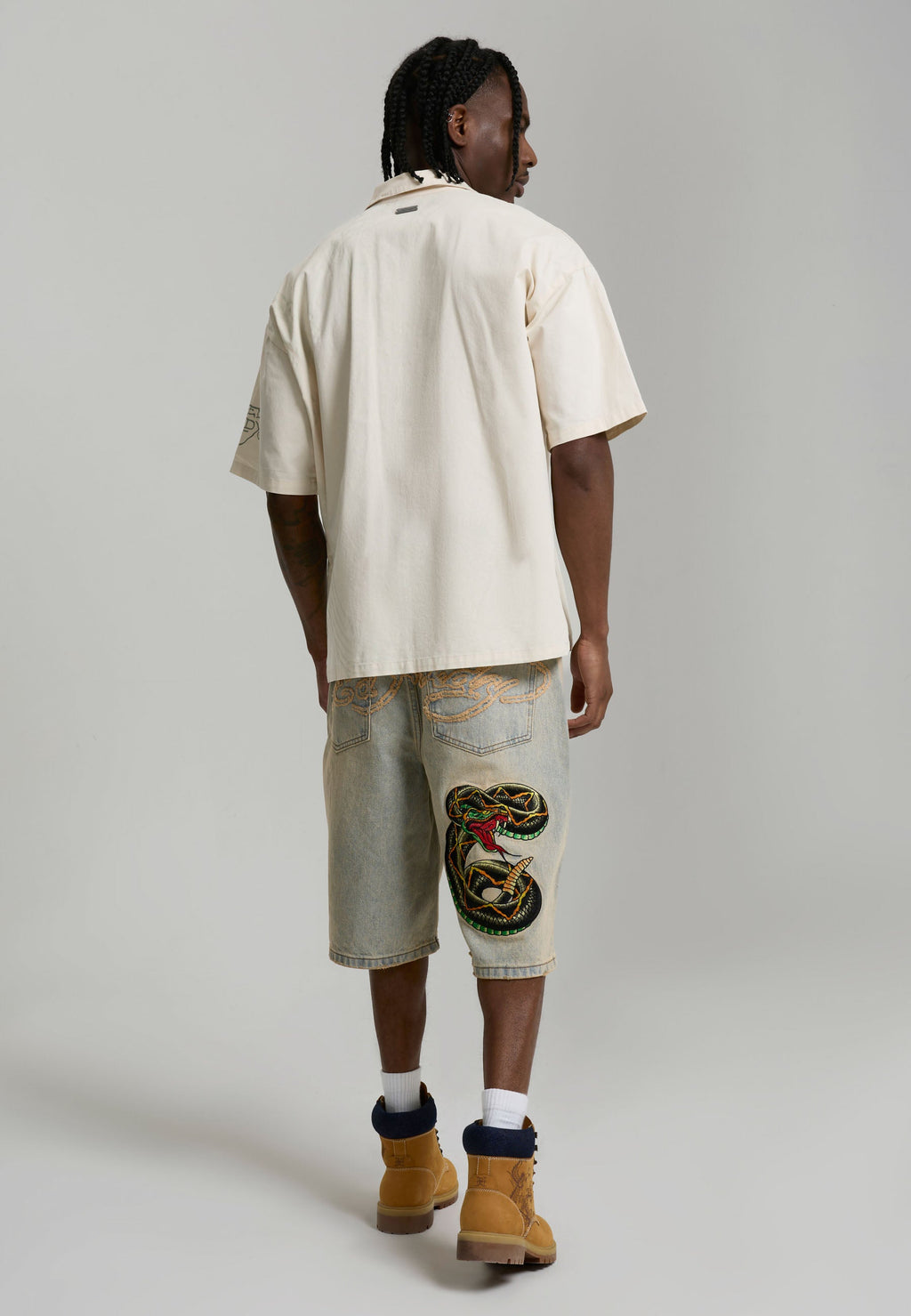 Ed Hardy Desert Snake Denim Jorts
