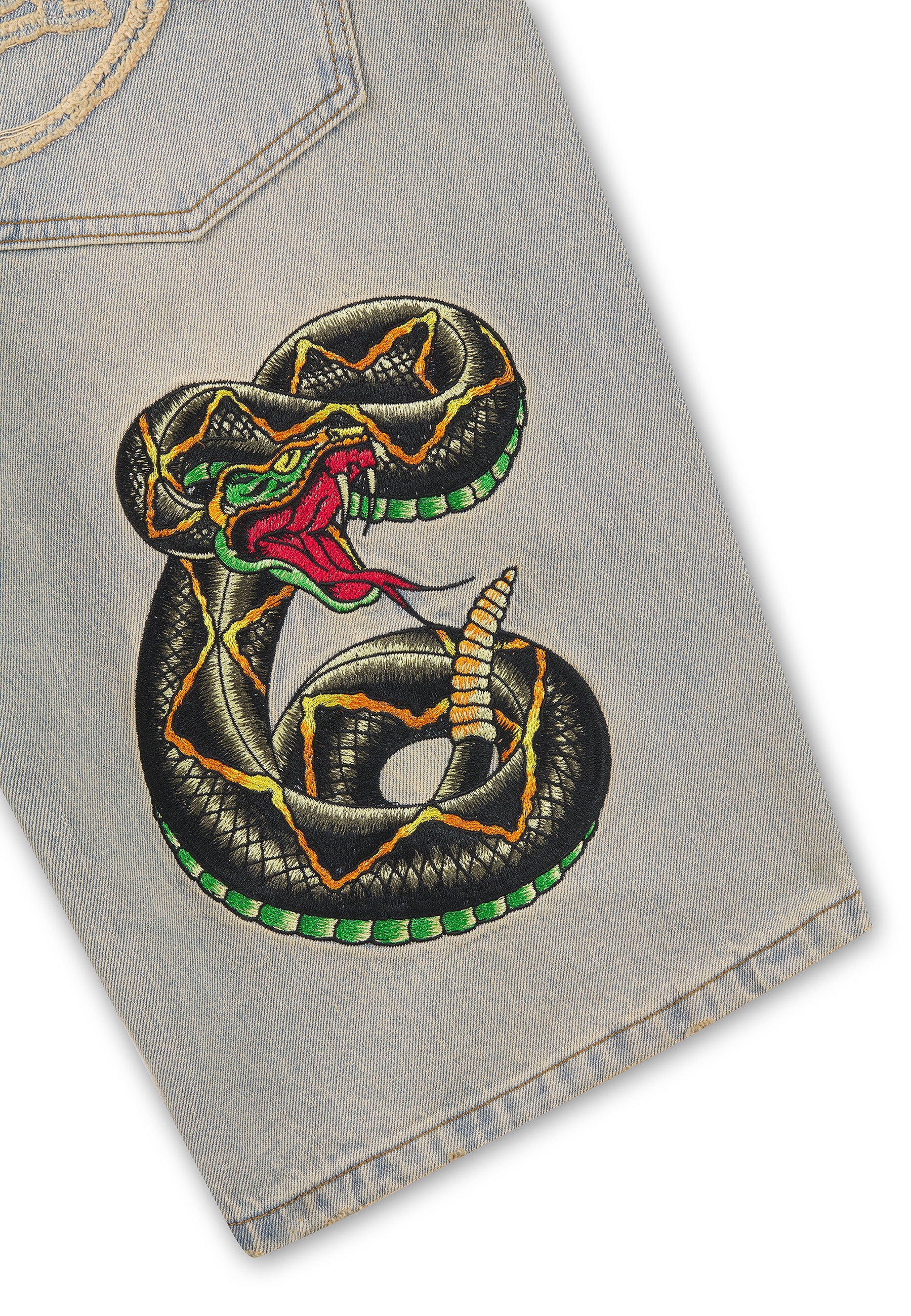Ed Hardy Desert Snake Denim Jorts