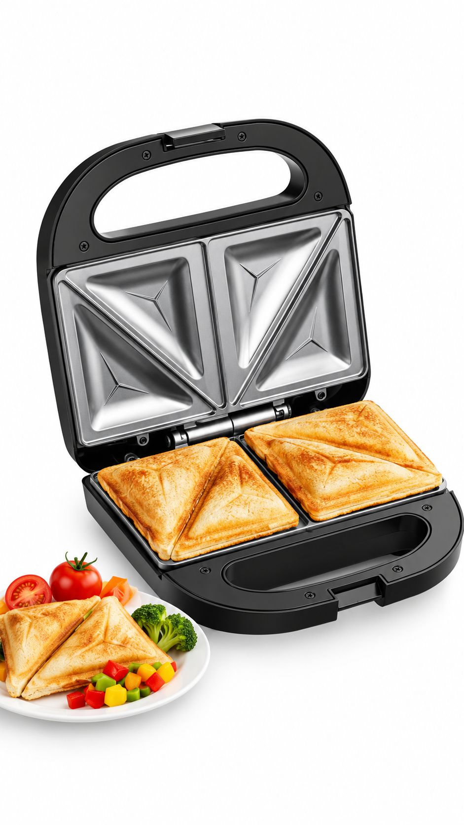 SUPERLEX Sandwich Maker 2 Slice Sandwich Toaster Machine Non-Stick Easy Clean UK