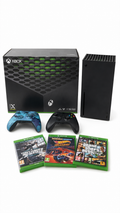 Microsoft Xbox Series X 1TB Black Console 4K Blu-Ray 2 Controllers + Games