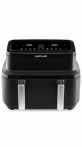 Lakeland 27346 8‐in‐1 Large Air Fryer Adjustable Drawer 9L 2600w Black