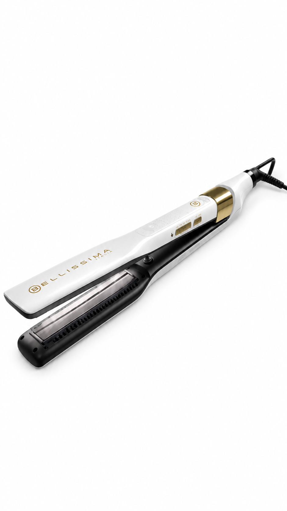 Bellissima Imetec 11865 Hair Straightener Ceramic & Argan Oil Coating White