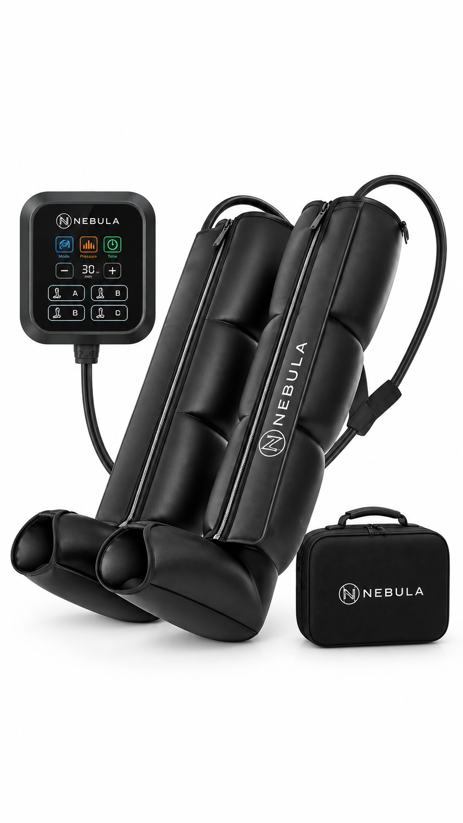 Nebula Compression Full Leg Boots Large | Recovery System Pain & Circulation