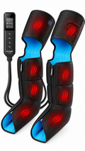 FIT KING Leg Massagers for Pain and Circulation Compression Boots with Heat, Leg