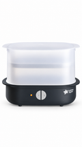 Tommee Tippee Electric Steam Steriliser for Baby Bottles 99.9% of Bacteria Black