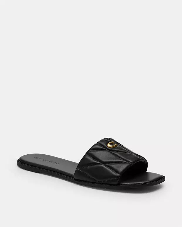 Coach Holly Sandal With Quilting - Size EU 38