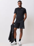 Nike Black Miler Dri-FIT UV Short Set - Size UK M