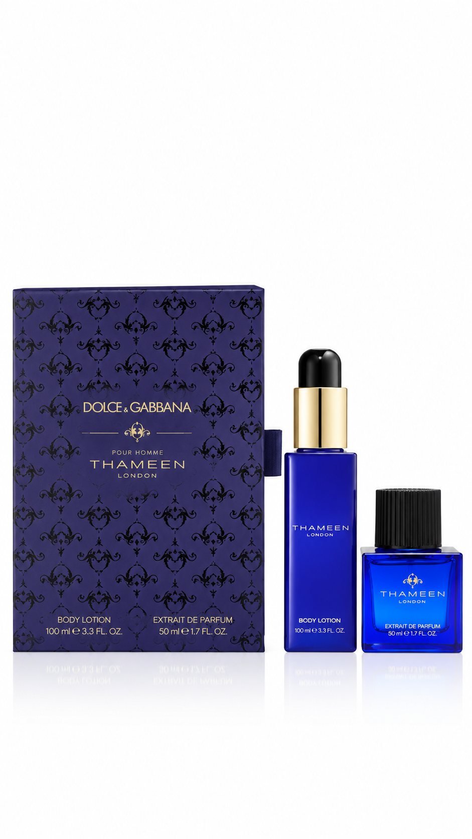 Thameen Carved Oud 50ml Extrait De Parfum Gift Set & Body Lotion 100ml Perfume