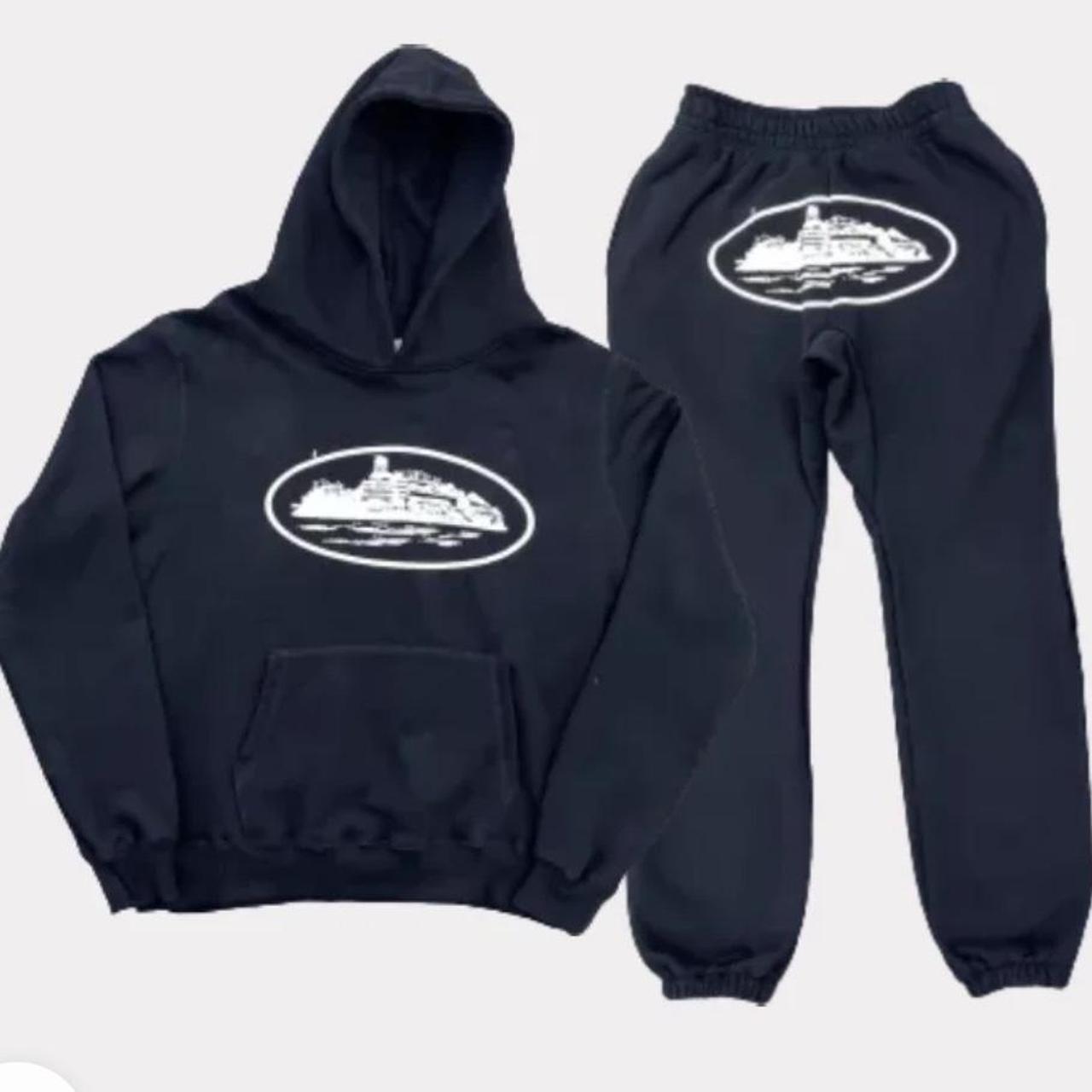 Corteiz Black Alcratraz Tracksuit