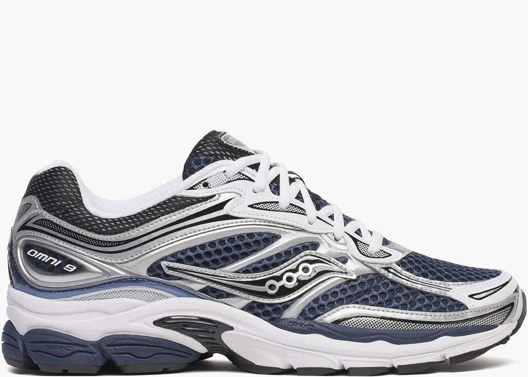 Saucony Omni 9- Silver/Navy